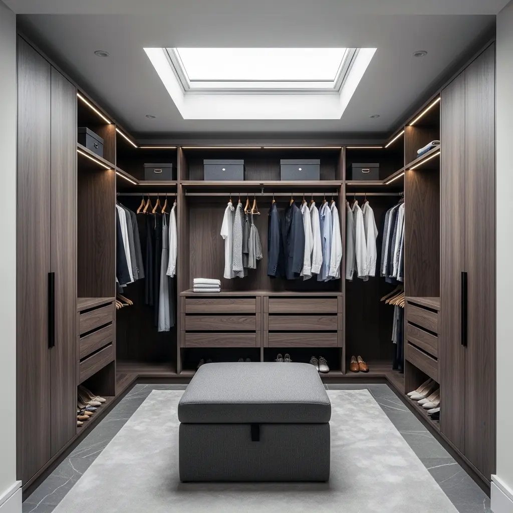 Bespoke wardrobe interiors with drawers, rails and tailored storage