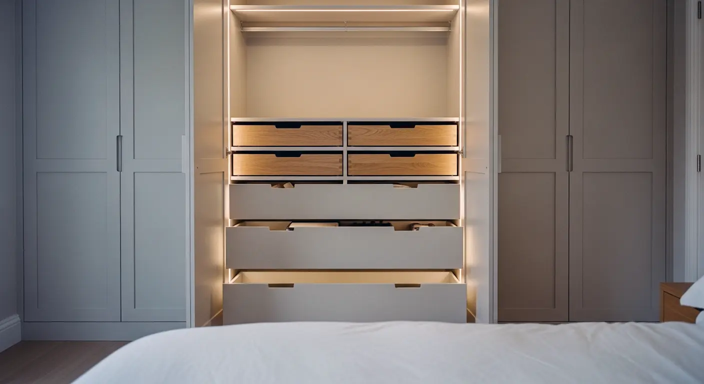 Full Drawer System with Lighting and Ergonomic Layout